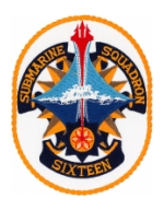 Navy Submarine Squadron 16 Patch