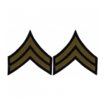 Corporal Sleeve Chevron (Green Stripe)