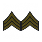 Sergeant Sleeve Chevron (Green Stripe)