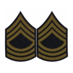 Master Sergeant Sleeve Chevron (Green Stripe)