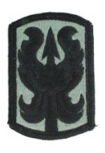 199th Infantry Brigade Patch Foliage Green (Velcro Backed)