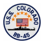 USS Colorado BB-45 Ship Patch