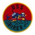 USS Piper SS-409B Post WWII Submarine Patch