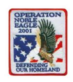 Operation Noble Eagle 2001 Patch Defending Our Homeland