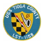 USS Tioga County LST-1158 Ship Patch