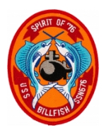 USS BillFish SSN-676 Patch