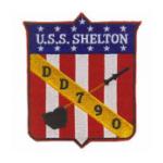USS Shelton DD-790 Ship Patch