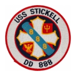 USS Stickell DD-888 Ship Patch