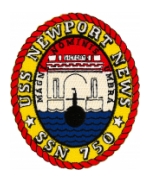 USS Newport News SSN-750 Patch