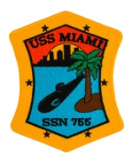 USS Miami SSN-755 Patch