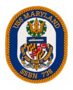 USS Maryland SSBN-738 Patch
