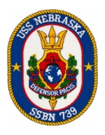 USS Nebraska SSBN-739 Patch