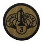 3rd Armored Cavalry Scorpion / OCP Patch With Hook Fastener