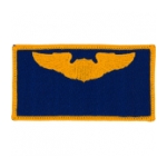 Air Force Pilot Wing Patch (Gold On Blue)