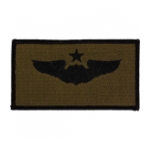 Air Force Senior Pilot Wing Patch (Black On OD)
