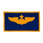 Air Force Senior Pilot Wing Patch (Gold On Blue)