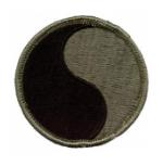 29th Infantry Division Patch  Foliage Green (Velcro Backed)