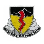 827th Tank Battalion Patch (We Strike The Final Blow) (WWII)