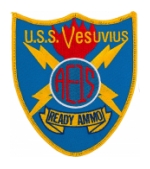 USS Vesuvius AE-15 Shield Ship Patch