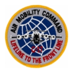 Air Mobility Command Lifeline To the Front Line Patch Full Color