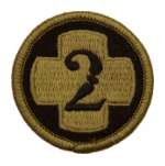 2nd Medical Brigade Scorpion / OCP Patch With Hook Fastener
