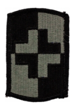 4th Medical Brigade Patch Foliage Green (Velcro Backed)