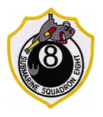 Navy Submarine Squadron 8 Eightball Patch