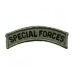 Special Forces Tab  Foliage Green (Velcro Backed)