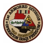 1st Armored Division Operation Iraqi Freedom Patch