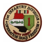 1st Infantry Division Operation Iraqi Freedom Patch "Duty First