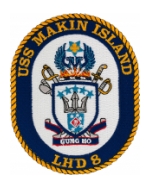 USS Makin Island LHD-8 Ship Patch