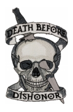 USMC Death Before Dishonor Skull Patch