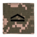 Army ROTC Private First Class with Velcro Backing (Digital All Terrain)