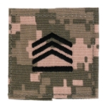 Army ROTC Staff Sergeant with Velcro Backing (Digital All Terrain)