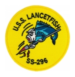 USS Lancetfish SS-296 Patch