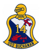 USS Buchanan DDG-14 Ship Patch