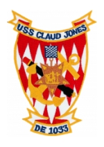 USS Claud Jones DE-1033 Ship Patch
