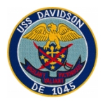 USS Davidson DE-1045 Ship Patch