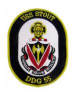 USS Stout DDG-55 Ship Patch