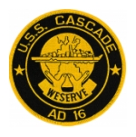 USS Cascade AD-16 Patch