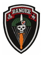 B Company 1/75 Ranger Patch