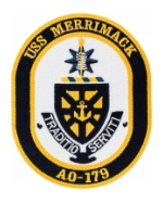 USS Merrimack AO-179 Ship Patch