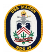 USS Mason DDG-87 Ship Patch