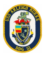USS Arleigh Burke DDG-51 Ship Patch