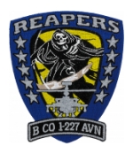 1st Battalion 227th Aviation Regiment  B Company  "Reapers" Patch