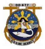 USS Mc Dermut DD-677 Ship Patch