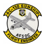 AC-130 AFSOC Gunship Flight Engineer Patch