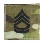 Army Sergeant First Class with Velcro Backing (Multicam w/Black)
