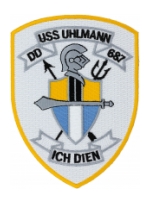 USS Uhlmann DD-687 Ship Patch