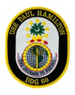 USS Paul Hamilton DDG-60 Ship Patch